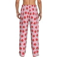 thumbnail image 7 of Salouo Hand Drawn Strawberry Print Pajama Pants for Men, Lounge Pants Elastic Waistband Casual Men's sleepwear Loungewear Sleep Pajama Pant -XX-Large, 7 of 7