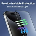 thumbnail image 3 of iPhone 15 Screen Protector Blue Light with Camera Lens Protector Tempered Glass, Eye Protection Anti Blue Light Film, 3 of 7