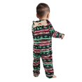 thumbnail image 4 of Onlypjs Family Matching Christmas Pajamas – Black, Red & Green Hooded One-Piece Holiday Sleepwear with Festive Print for Women, Men, Couples, 4 of 4