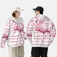 thumbnail image 4 of Lsque Flamingo UPF 50+ Lightweight Sun Protection Men's Women's Long Sleeve Shirt, Hoodie Performance -3X-Large, 4 of 9