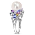 thumbnail image 4 of Everly Women's Cultured Pearl 14k White Gold Ring, 4 of 8