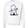 thumbnail image 2 of Inktastic Candycane Cutie Westie Adult Sweatshirt, 2 of 4