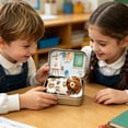 thumbnail image 6 of Pocket Bear in Tin Box, Mini Plush Toy Keepsake with School-Themed Illustration, Comfortable Gift for First Day of School Students, 6 of 6