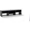 thumbnail image 4 of SONOROUS Studio ST-160B I/R Friendly Wood and Glass TV Stand with Hidden Wheels for Sizes up to 75" (Modern Design with 6 Shelves for Your Audio/Video Components and Consoles) - White Glass Cover, 4 of 6