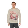 thumbnail image 6 of Merry Bright Christmas House Gift Unisex Heavy Blend™ Crewneck Sweatshirt, 6 of 7