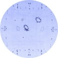 thumbnail image 1 of Ahgly Company Machine Washable Indoor Round Oriental Blue Traditional Area Rugs, 7' Round, 1 of 4