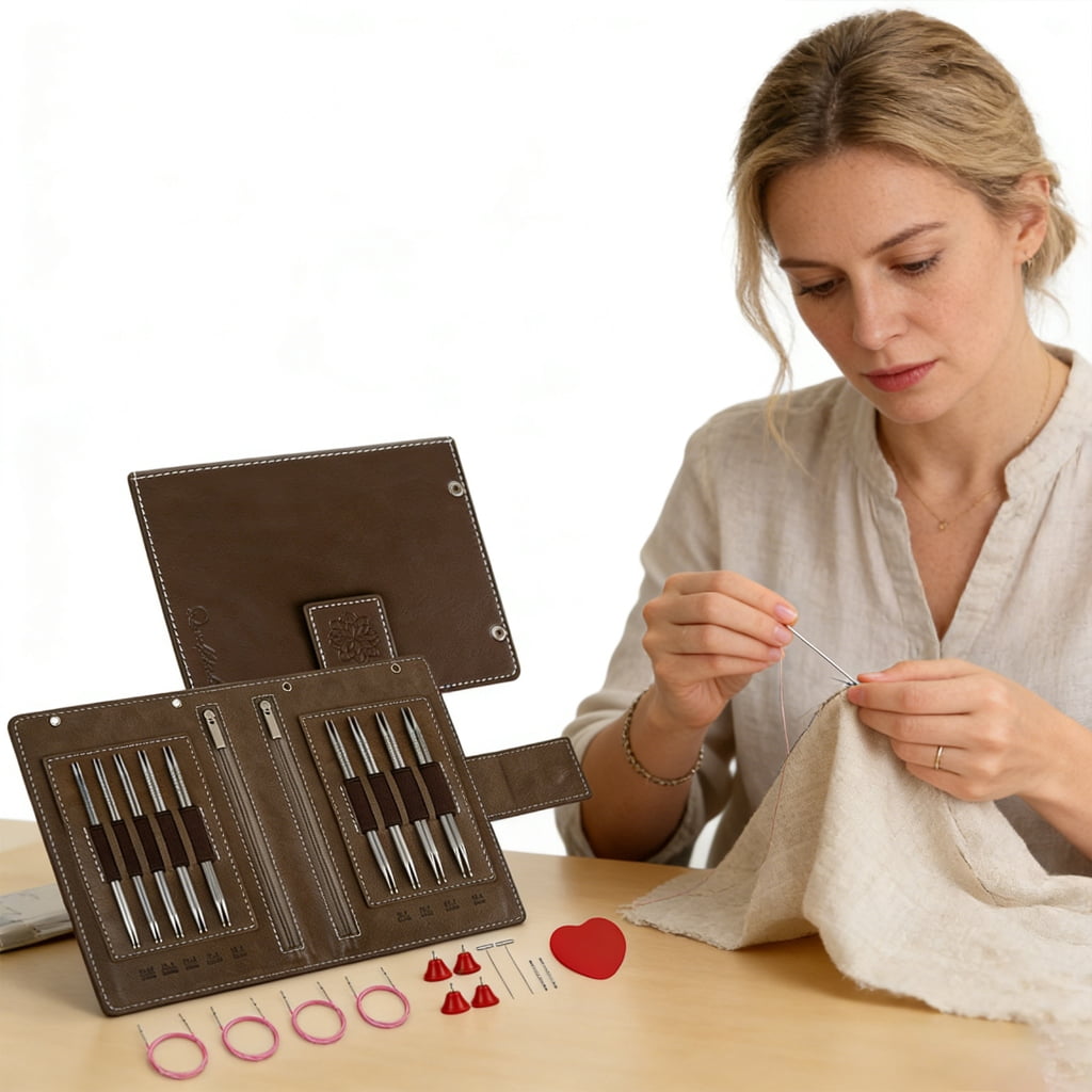 Portable Detachable Circular Knitting Needle Stainless Steel for Easy Storage