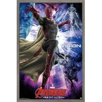 Marvel Cinematic Universe - Avengers - Age of Ultron - Vision Wall Poster, 14.725" x 22.375", Framed