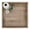 Distressed Brown, variant on Hanobe Large Ottoman Serving Tray: Wood Coffee Table Trays with Handles 20 Inch for Living Room - Square Extra Big Oversized Rustic Farmhouse Ottoman Topper for Parties Kitchen Home
