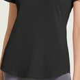 thumbnail image 4 of Birdeem T-Shirt à Manches Courtes Col Rond Court Style Maille Dos Creusé Ample Séchage Rapide, 4 of 12