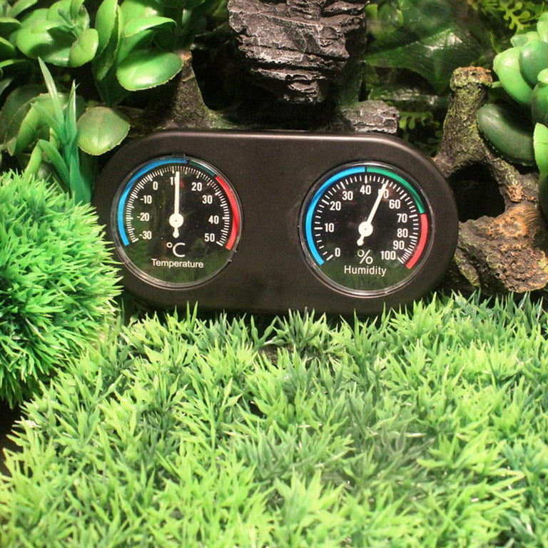 Tebru Reptile Hygrometer Thermometer, Reptile Thermometer,2 in 1