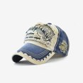 thumbnail image 1 of 100% Cotton Distressed Vintage Mens 5 Panel Baseball Cap Custom Embroidery Logo High Quality Baseball Cap, 1 of 5