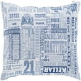 thumbnail image 2 of Surya Mind Games Poly Fill 22" Square Pillow in Cobalt, 2 of 5