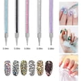 thumbnail image 4 of pinceles para pintar uñas, herramienta de punteo de doble cabezal., 4 of 5