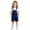 W43 Dark Blue, variant on Landzoo Toddler Kids Girls Shorts Solid Color Elastic Waist With Pockets Summer Loose Fit Girls Overalls Shorts Size 10-11 Years Army Green