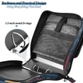 thumbnail image 5 of Circular Folder Package 13.6*3.5*12.4 Inches ,Binder Bag，Binder Organizer，Zipper Binder，3 Ring Binder ,Suitable for Work Teacup Beautiful and Colorful Christmas Flowers, 5 of 8