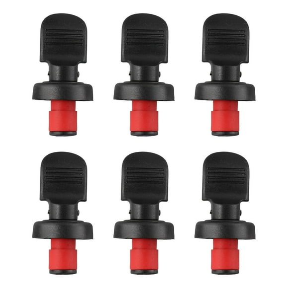 6pcs Wine Bottle Corks Bar Hand Press Sealing Champagne Cap Beers Cork Plug Seal Lids Vacuum Fresh-keeping Wine Bottle Plug black
