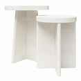 Ameriwood Home Liam End Tables, Set of 2, Faux Plaster