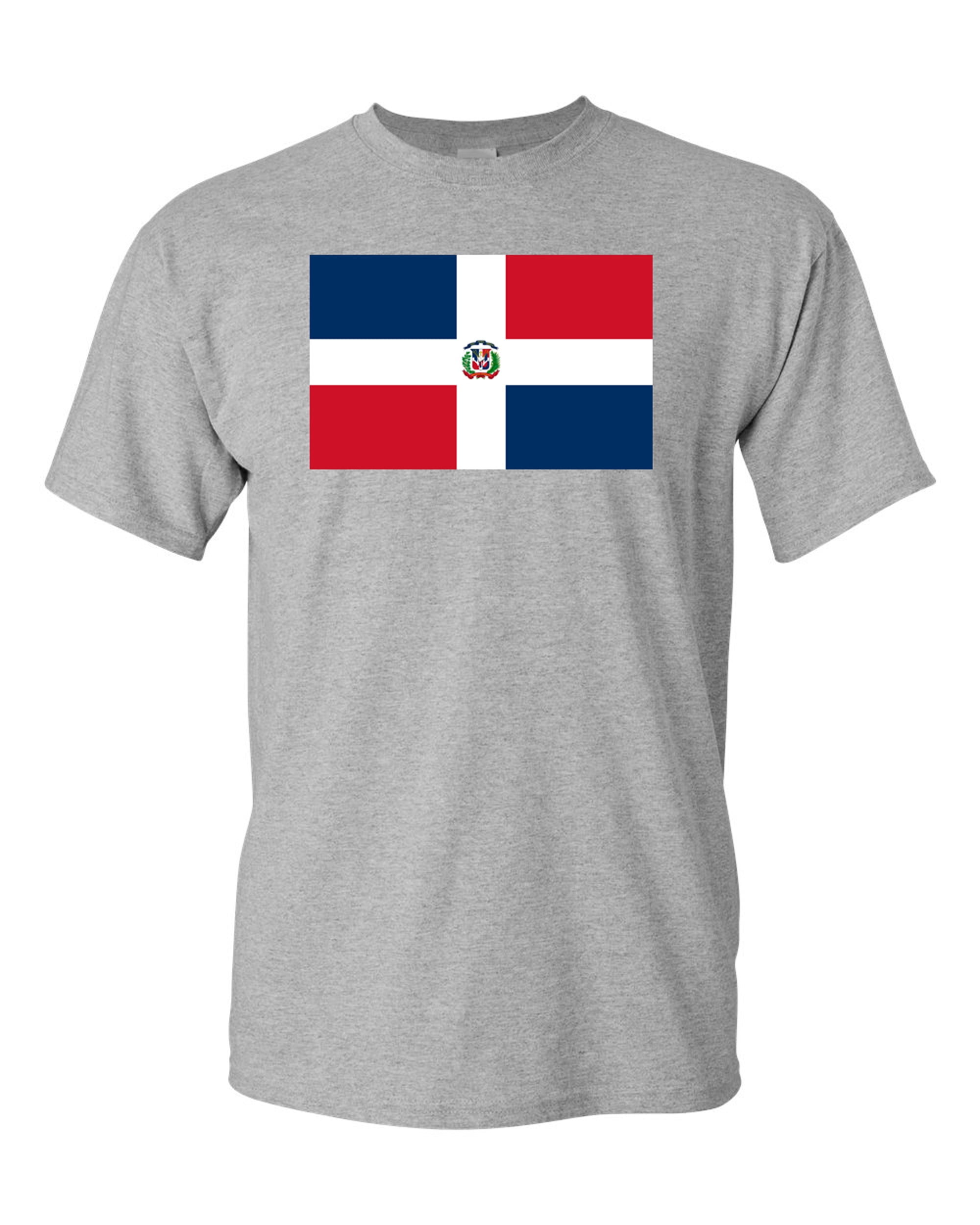 T-shirt Patriotique République Dominicaine - Coton, Fait Main Aux États-Unis - Neuf Avec étiquettes