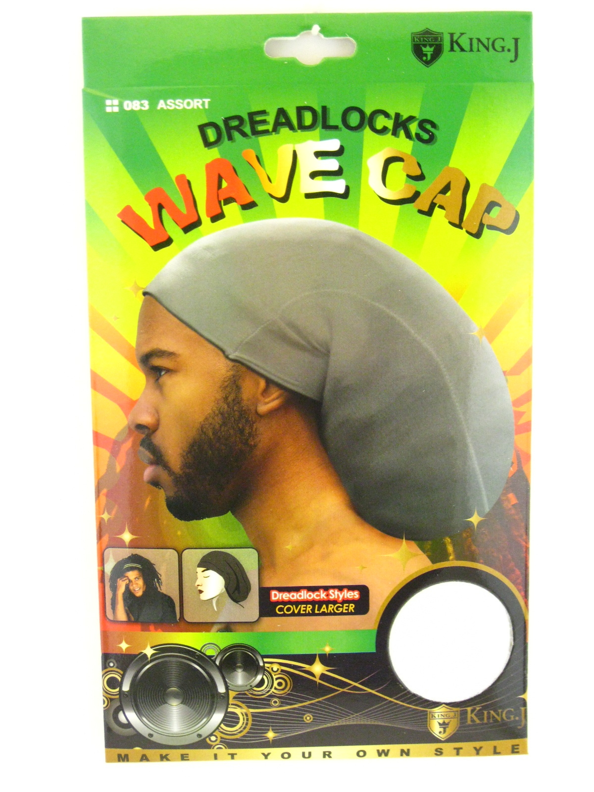 Unisex Adult Wave Dreadlock Hat Cap 