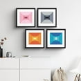 thumbnail image 2 of PixonSign Framed Wall Art Collage Print Gallery Set Multicolor Vibrant Tranquil Square Optical Illusions Abstract Square Minimalism Modern Relax for Living Room, Bedroom, Office - 12"x12"x4 BLACK, 2 of 6