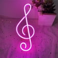 thumbnail image 3 of LINLIN Neon Music Note Light Music LED Sign Neon Light Sign Battery/USB Operated Neon Art Light Neon Wall Light for Children’s Bedroom Light up Sign Decor for Bar Party Christmas Wedding, 3 of 8