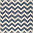 thumbnail image 1 of Safavieh Courtyard Tapis Intérieur Extérieur Bleu Marine - Carré 6 Pieds7 Pouces, 1 of 5