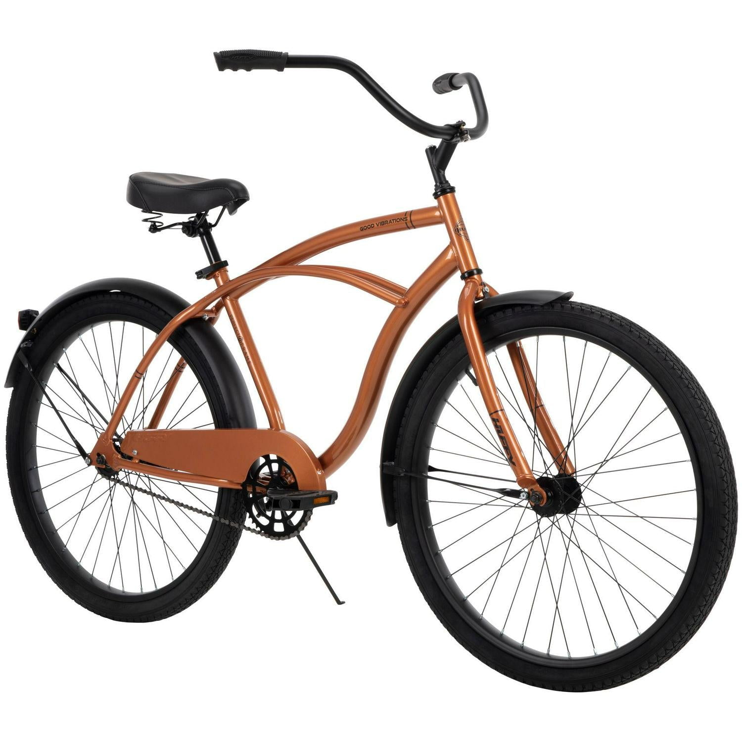 Huffy Men's 26 in. Good Vibrations Cruiser Bike, 1 Speed, Bronze