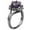 Purple, variant on Dragon Ring for Women Solitaire Cz Black Gothic Engagement Ring Ginger Lyne Collection