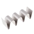 thumbnail image 1 of Soporte para Tacos de Acero Inoxidable Soporte Estilo Bandeja para Camión de Tacos Sostiene hasta 3 Tacos Cada Horno Es Seguro para Hornear Forma de s Macarena Soporte de metal para taco, 1 of 8