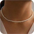 thumbnail image 1 of HAHDAXIA Collier de Perles pour Femmes Collier de Perles Superposé Or Collier de Perles à Brins Multiples, 1 of 7