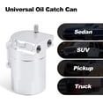 thumbnail image 2 of GFDYREE Baffled Oil Catch Can,Oil Separator Catch Can 300ml Universal Aluminum Silver, 2 of 6