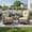 Beige, variant on Ovios 3 Piece Outdoor Patio Bistro Set All-Weather Wicker Swivel Chairs High-Back Sectional Conversation Furniture for Backyard, Porch, or Garden