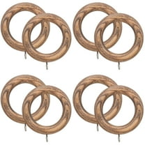 FUEENIRVA Household Wooden Curtain Rings 8Set 3.1x2.8in