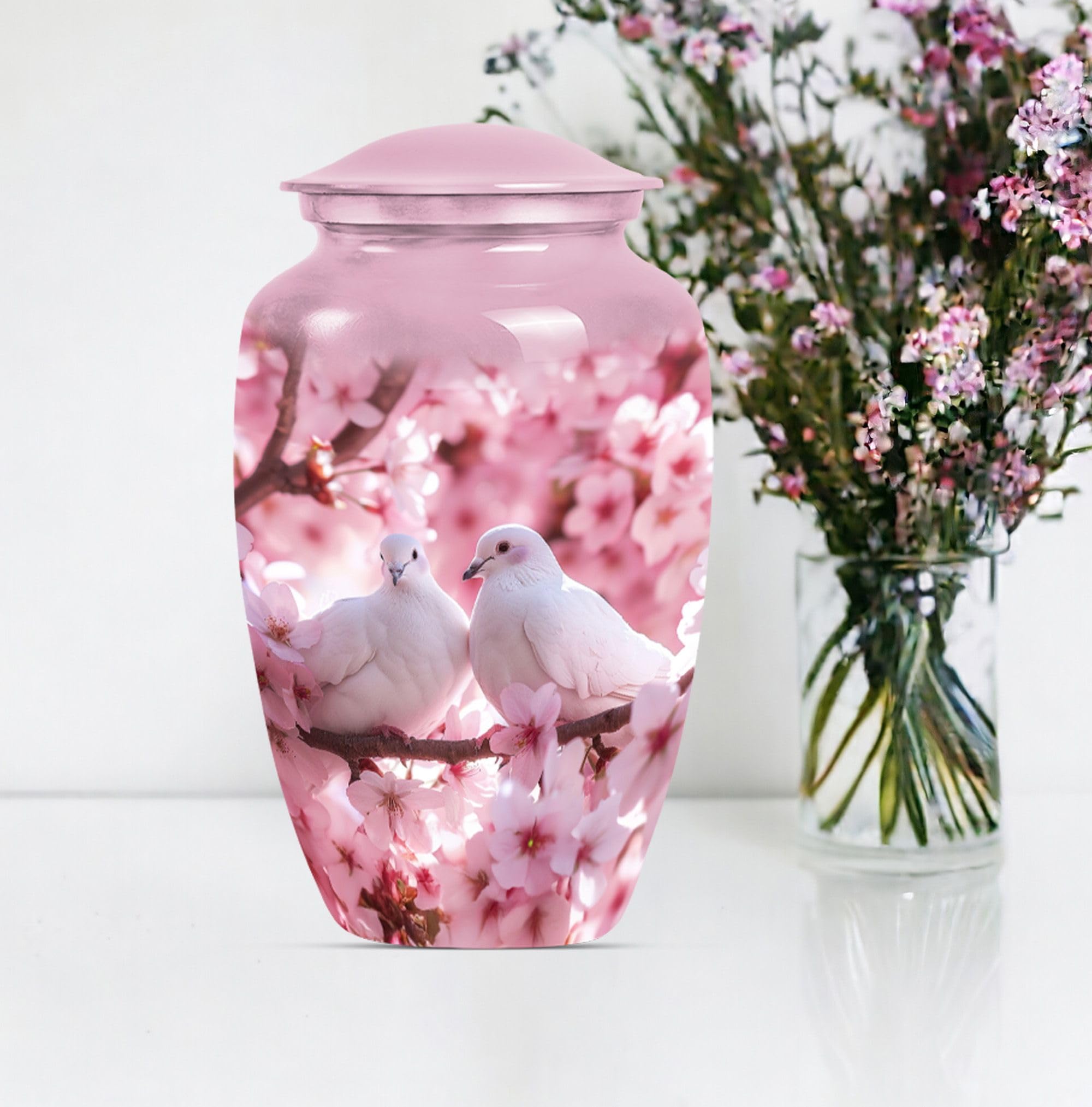 SUBSH Beautiful Dove Urn, 10 Inch Urn, Large Urns for Human Ashes, Urns for Human Ashes, Pet Urns for Dogs Ashes, Cat Urns for Ashes, Decorative Urns, Urn for Human Ashes Adult Male
