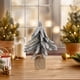 thumbnail image 5 of Decoraciones Del Árbol de Navidad, White Mini Snowflake Christmas Tree Ornament 22cm para la Pantalla de la Ventana de la Barra de Escritorio, Pe Y Paño, Pequeños Suministros Festivos Del Árbol de Nav, 5 of 7