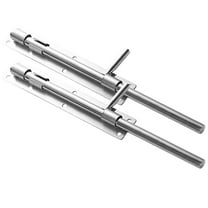 BESTOYARD 2Pcs Heavy Duty Sliding Bolt Latch Lock Stainless Steel for Commercial Use and Security