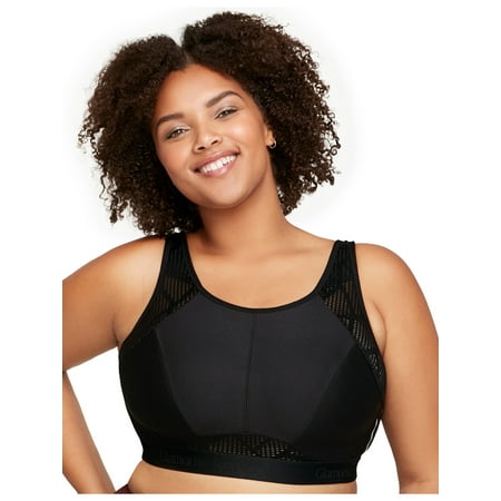 

Glamorise Full Figure Plus Size No-Sweat Mesh Sports Bra Wirefree #1068