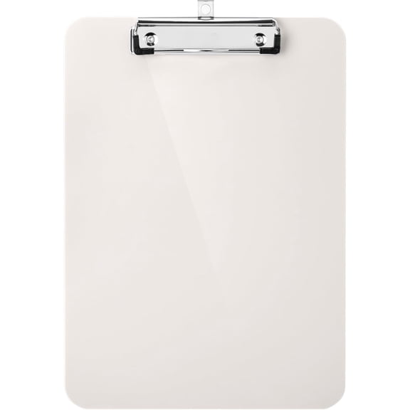1Pack Plastic Clipboard, 12.5” x 9” Clipboard Plastic, Low-Profile Metal Clip with Retractable Hanging Hole,Office supplies, suitable for teachers, students, doctors