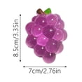 thumbnail image 3 of Crystal Grape Stress Balls Clear Jelly Toys Fidget Toys For Stress Relief Desk Relaxation Accessory, Purple, 3 of 5