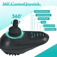 thumbnail image 6 of Reclining Foldable Electric Wheelchair,Electric Wheelchair for Adults Intelligent Power Wheelchairs Lightweight Portable All Terrain Motorized Wheelchair for Seniors-25 Mile Range-Support 300lbs, 6 of 16