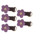thumbnail image 4 of Zipper Puller Head 5Pcs Genuine Leather Pendant Accessories Split Leather Golden Accessories Puller Heads Pull Tab Flower Pj055 Wallet Backpack Zippers, 4 of 8