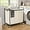 White, variant on 180L (47.55 Gal) Laundry Sorter 3 Section, Rolling Laundry Basket with Lockable Wheels and Lid, Laundry Hamper with 3 Separated Removable Bags Dirty Clothes Hamper for Laundry Room, Multicolor