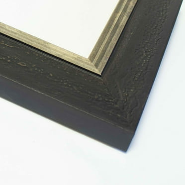 36x24 Frame Black & Gold Solid Wood Picture Frame Width 1.75 Inches | Interior Frame Depth 0.5625