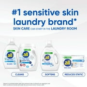 all Liquid Fabric Softener, Free Clear, 34 fl oz, 50 Loads