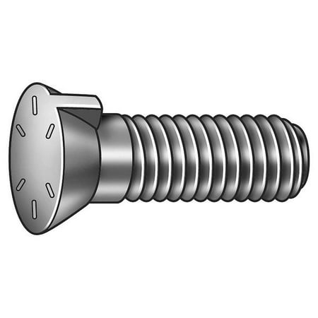 

ZoroSelect Plow Bolt Plain 7/8-9x5-1/2 Gr 8 PK20