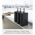 thumbnail image 5 of Yamazaki Home  Rectangle Shower Dispenser - Three Styles, ABS Plastic, Shampoo, 24 fluid oz., 700 ml Black, 5 of 7