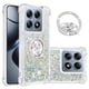 thumbnail image 1 of Funda para Xiaomi 14T 5G con Brillo Líquido Flotante, Purpurina, Parachoques y Anillo Giratorio Soporte, 1 of 5