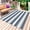 Haze Blue Grey, variant on Haze Blue Stripe Outdoor Rug 6x9 Ft - Reversible Patio Rug Outdoor Camping Rugs, Farmhouse Blue Gray Striped Washable Indoor Outdoor Area Rugs, Non-Slip Outdoor Carpet Runner for Deck/Porch
