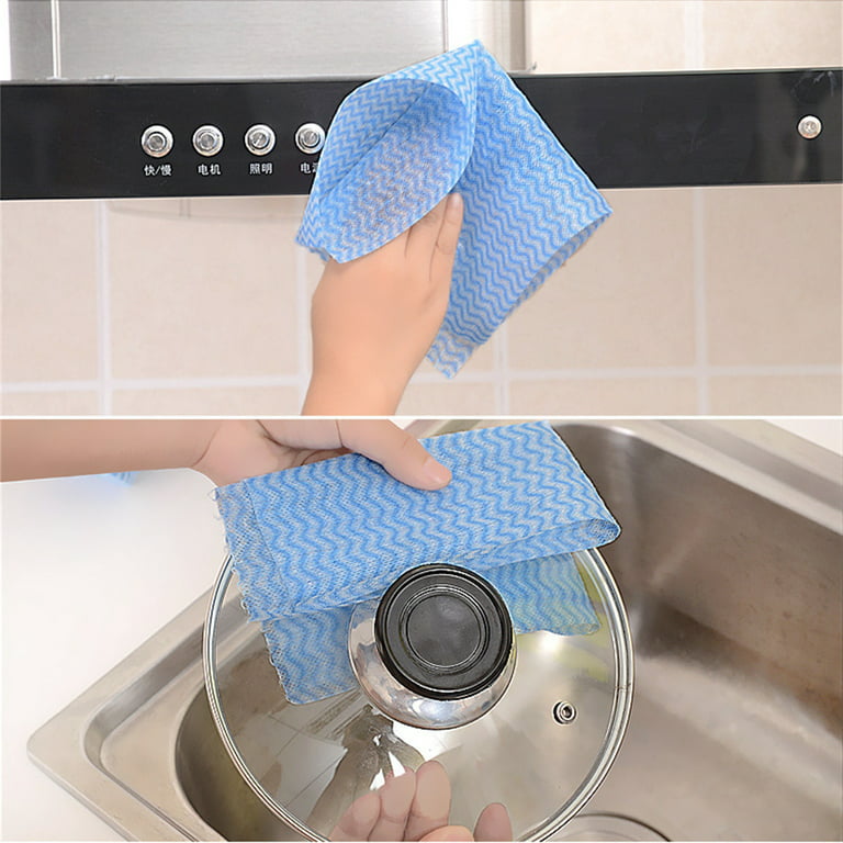 amousa Cleaning Cloths Roll Wipe Sheet, Reusable Wash-Cloth Cleaning Rags,  Disposable Dish Cloths For Cleaning Towel, Reusable Paper Towels For